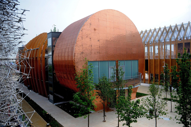 A magyar pavilon a milánói világkiállításon 2015. május 5-én.
