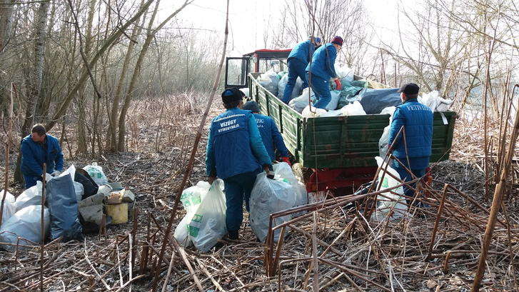 PET palack gyűjtő akcióban vettek részt a nyíregyházi vízügyes kollégák a PET kalózokkal közösen