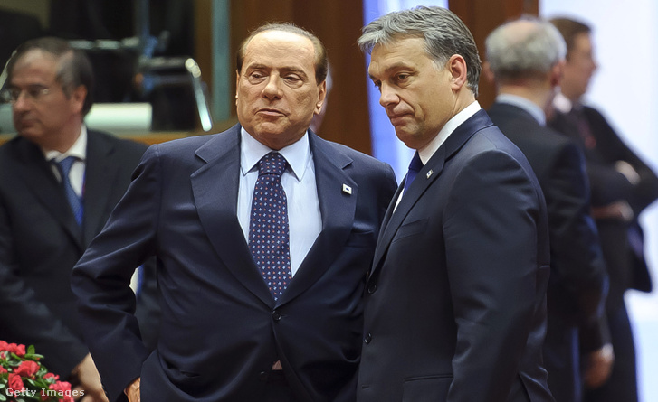 Silvio Berlusconi és Orbán Viktor 2011-ben.
