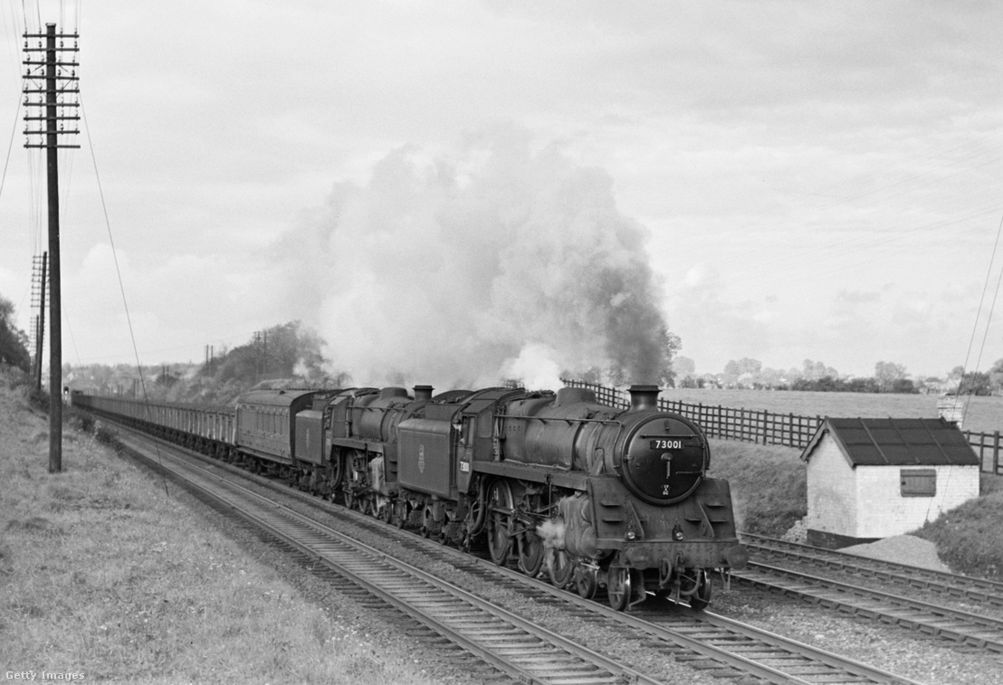 Gőzmozdony 1952-ben.