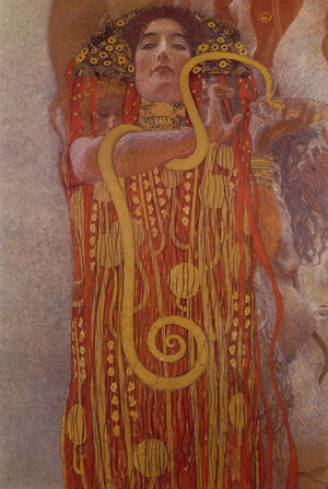 Klimt Hügieia című festménye