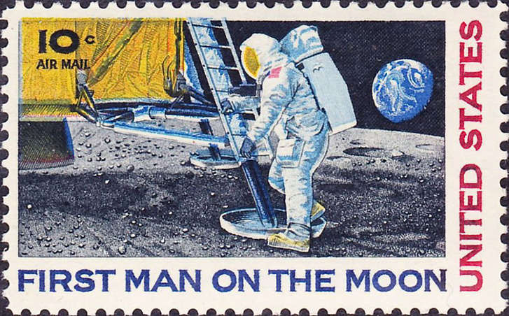 First Man on Moon 1969 Issue-10c3