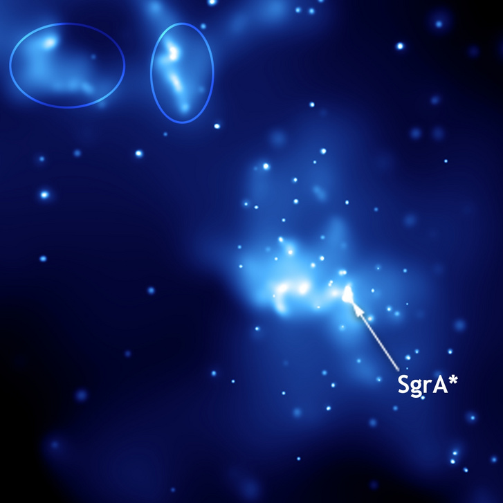 A Sagittarius-A* fekete lyuk a Chandra-röntgenobszervatórium felvételén