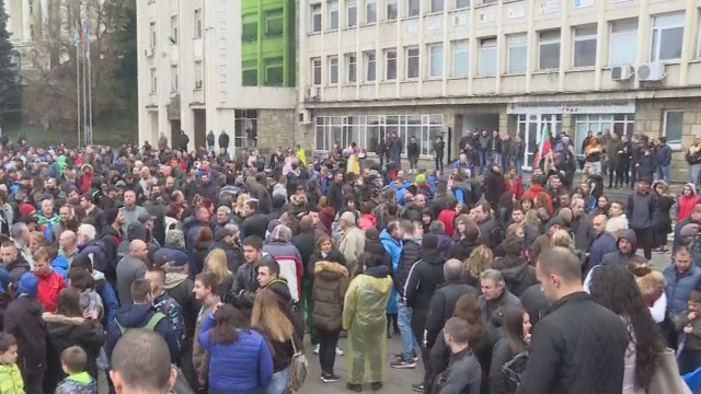 Demonstráció Gabrovóban
