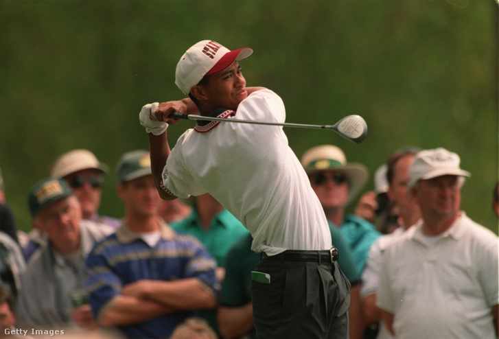 Tiger Woods az 1995-ös augusztai megmérettetésen.
