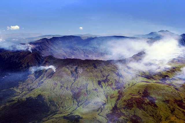 A Tambora vulkán kalderája