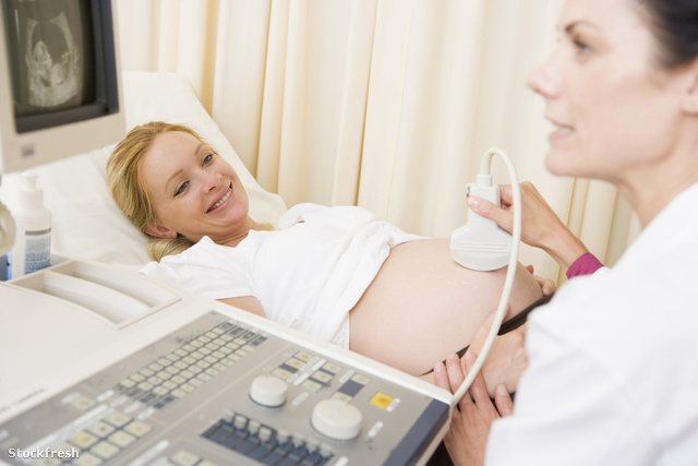 stockfresh 89354 pregnant-woman-getting-ultrasound-from-doctor s