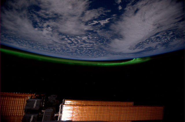 Sarki fény a Nemzetközi Űrállomás fedélzetéről