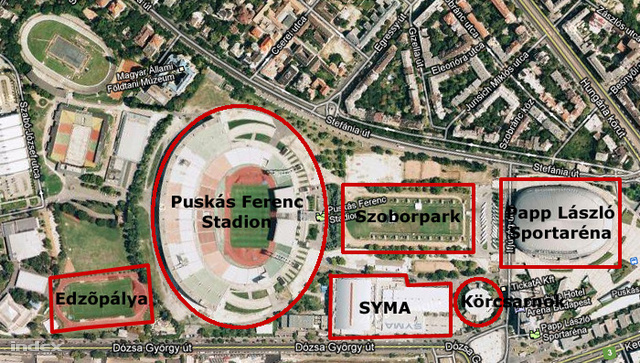 budapest népstadion térkép Index   Belföld   Útban van a Szoborpark az új Puskásnak budapest népstadion térkép