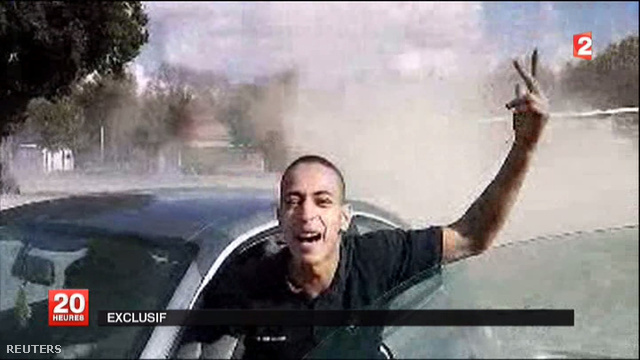 A France 2 csatorna állítasa szerint dátum nélküli felvételükön Mohamed Merah látható