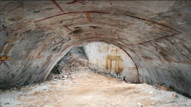 A Domus Aurea most megtalált föld alatti kamrája