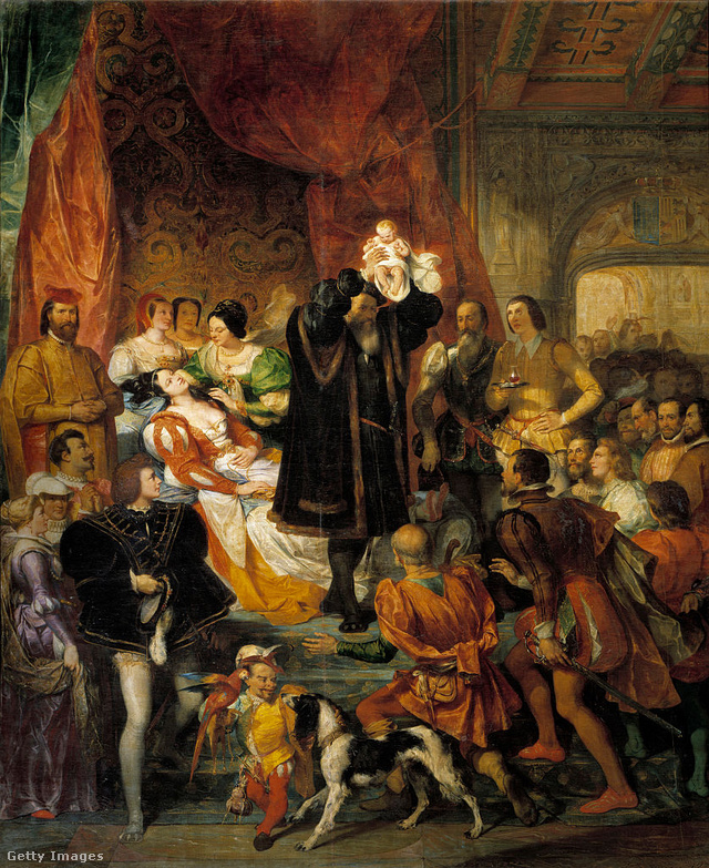 IV. Henrik francia király megszületése 1553-ban