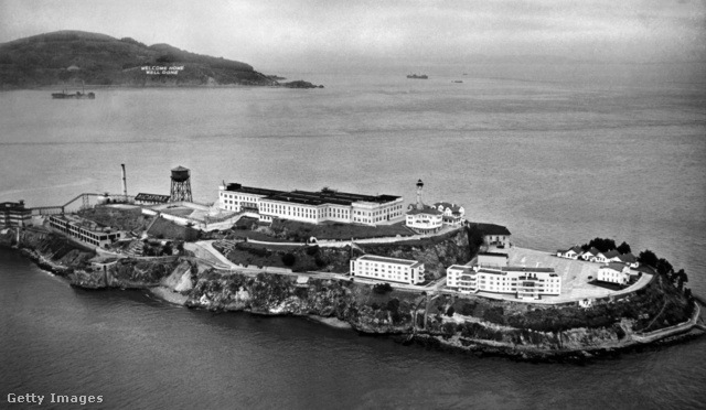 1946-os légi felvétel a szigetről