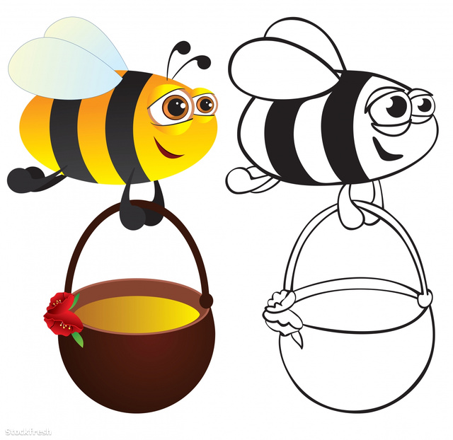 stockfresh 827183 bee-with-honey sizeM