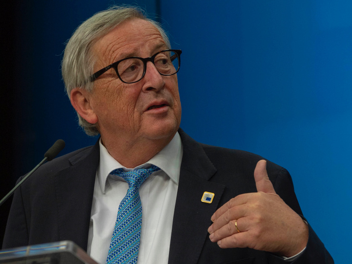 Jean-Claude Juncker az Európai Tanács ülése utáni sajtótájékoztatón 2019. június 21-én hajnalban.