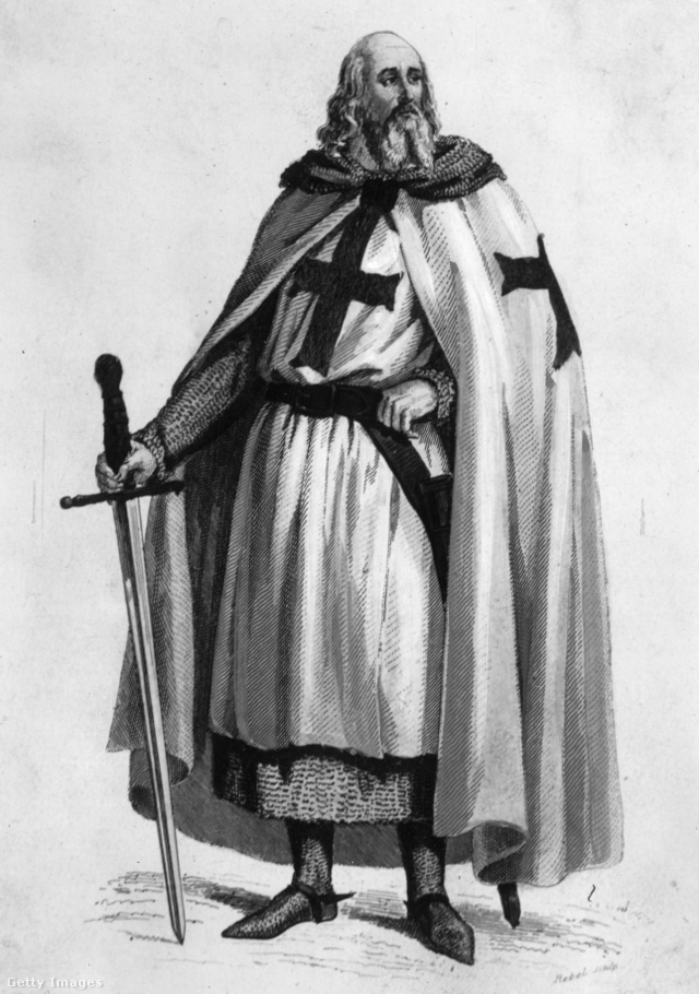 Jacques de Molay, az utolsó nagymester 1300 körül