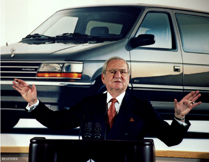 Lee Iacocca a Chrysler 1991. februári bemutatóján