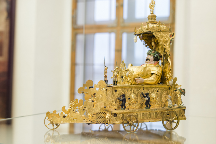Az Esterházyak automata Bacchus-kocsija a Fraknói várban