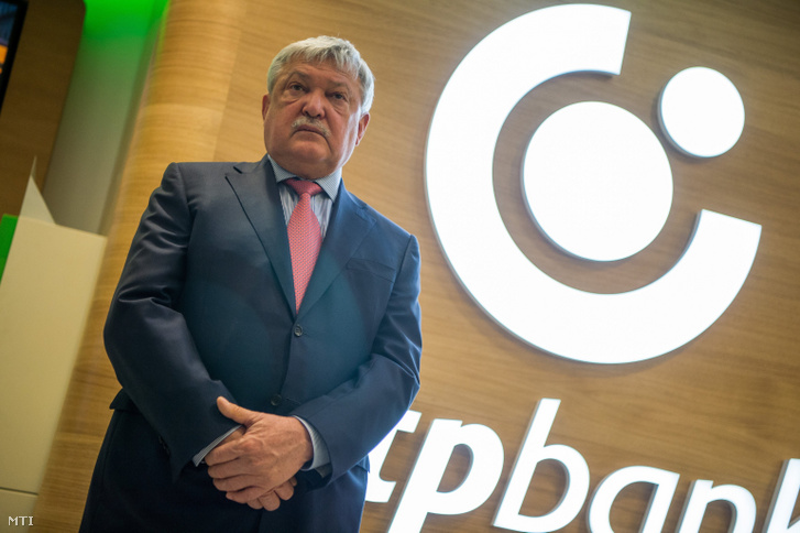 Csányi Sándor, az OTP Bank elnök-vezérigazgatója a bank új, innovációs fiókjának avatásán Budapesten 2018. november 20-án