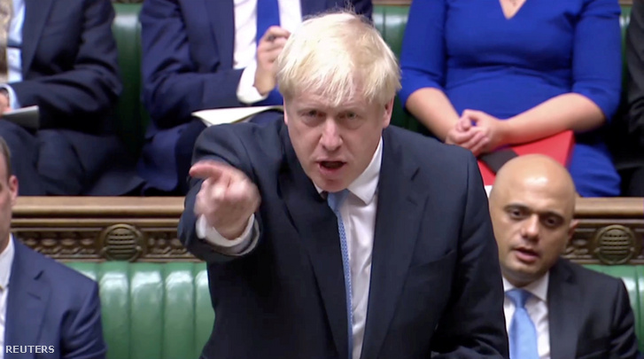 Boris Johnson a brit alsóházban Londonban 2019. július 25-én
