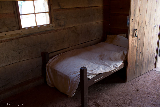 A Jefferson-ház egyik 2018-ban feltárt, rabszolgáknak fenntartott szobája. Még az is lehet, hogy itt aludt Sally