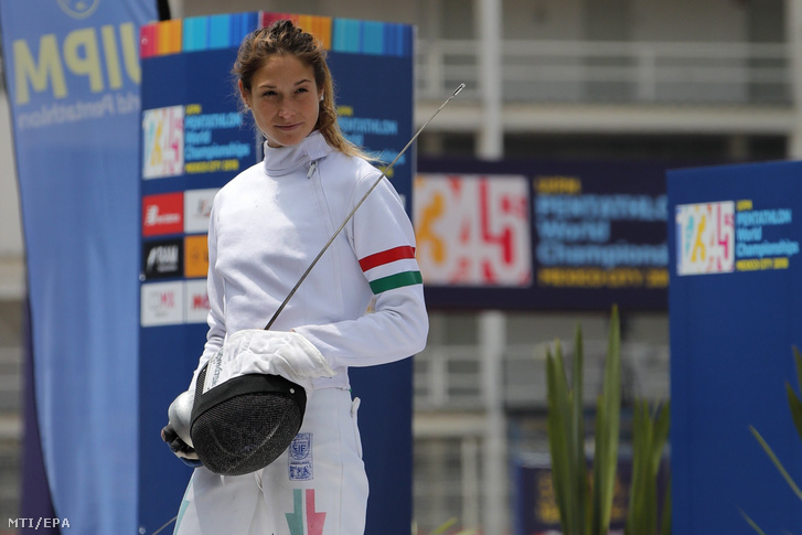 Földházi Zsófia a mexikóvárosi öttusa-világbajnokság női hagyományos versenyének döntőjében 2018. szeptember 12-én