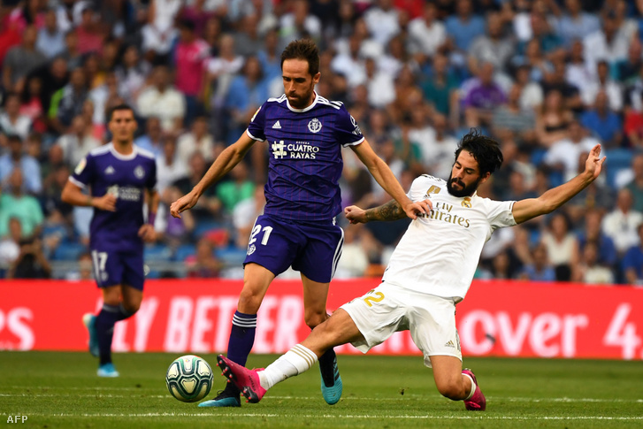 Isco szerel a Real Valladolid elleni meccsen