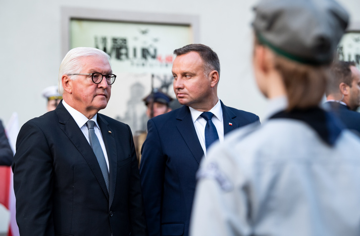 Frank-Walter Steinmeier és Andrzej Duda 2019. szeptember 1-jén.