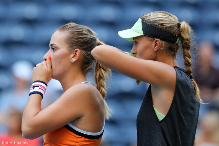Babos Tímea és Kristina Mladenovic a US Open negyeddöntőjében