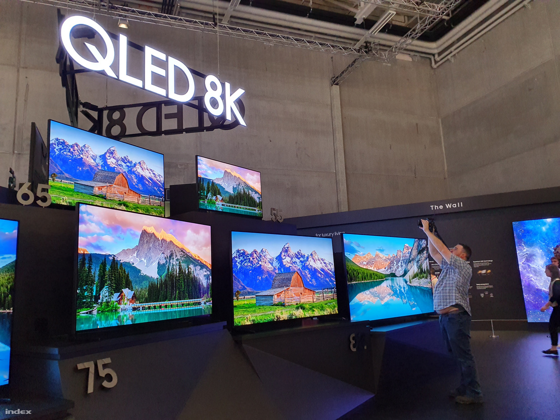 Samsung 8K TV stand az IFA kiállításon
