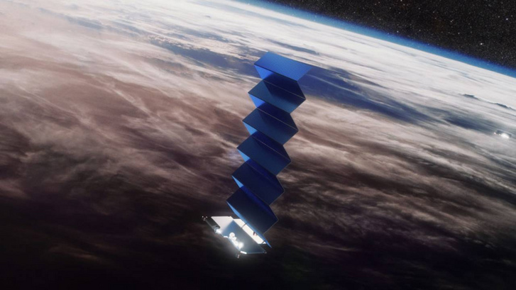 A SpaceX Starlink műholdrendszerének egyik darabja