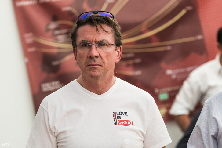 British ambassador Iain Lindsay attending Sziget Festival in 2017