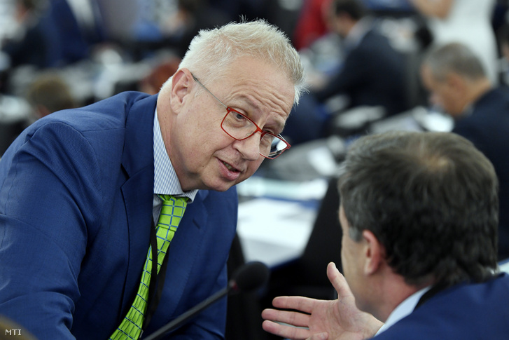 Trócsányi László, a Fidesz-KDNP képviselője az Európai Parlament plenáris ülésén Strasbourgban 2019. július 16-án