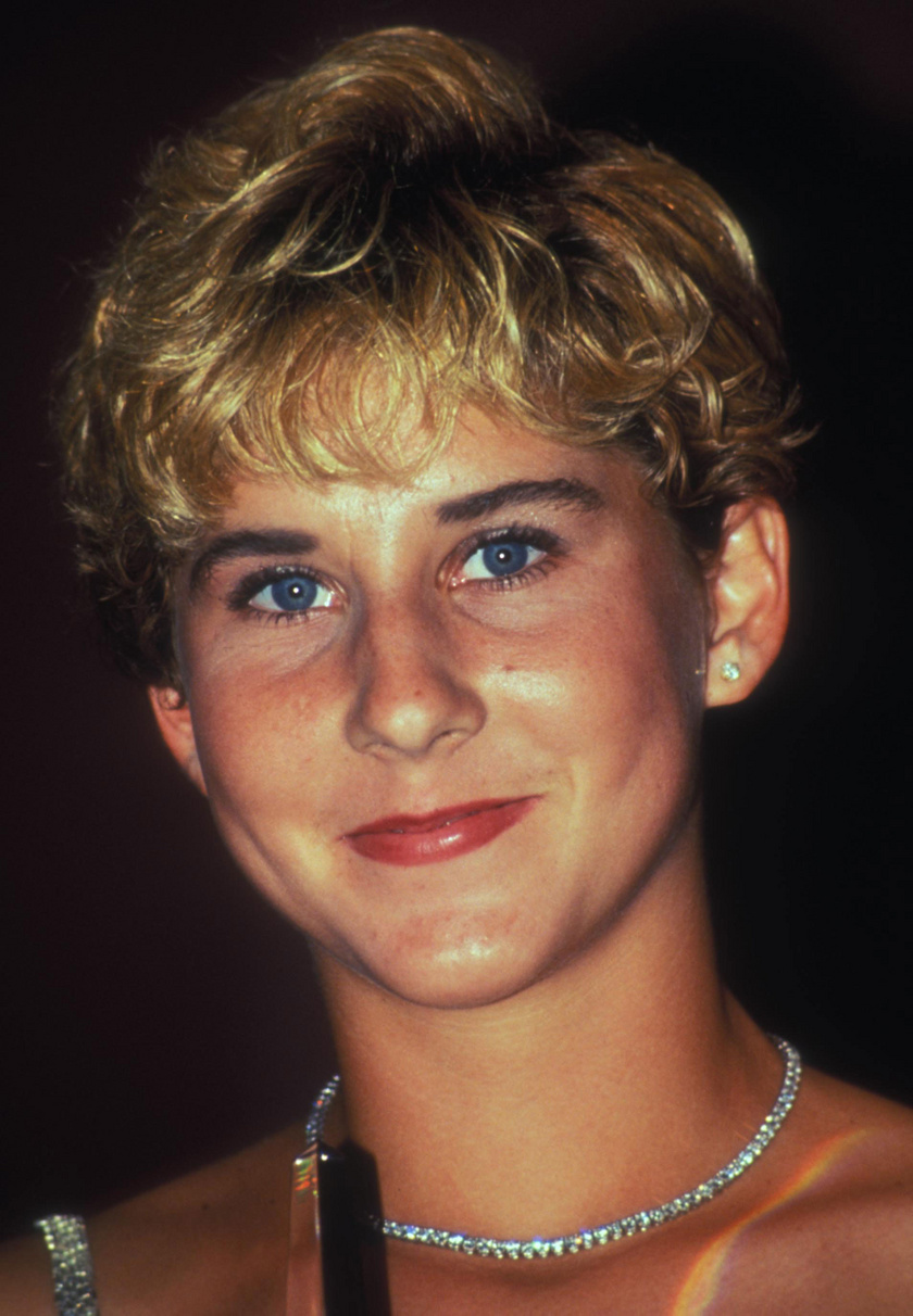 Szeles Mónika 1991 augusztusában, New Yorkban a 15. Women Tennis Awards gálavacsoráján.