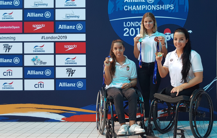 A londoni világbajnokság magyar érmesei. Fotó: Magyar Paralimpiai Bizottság