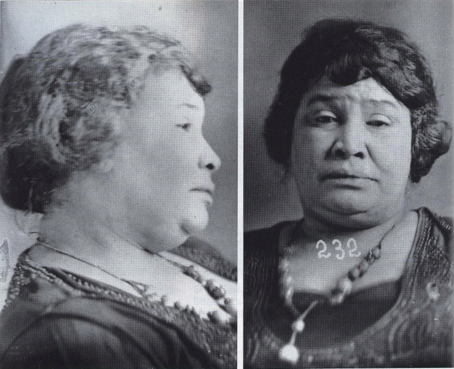 Lulu White rendőrségi fényképe 1920-ból