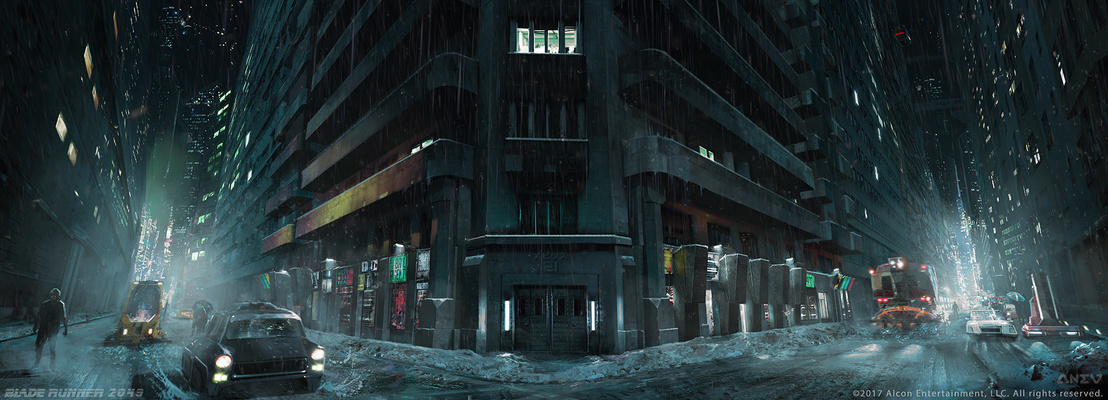 Concept art a Szárnyas Fejvadász 2049 című filmhez