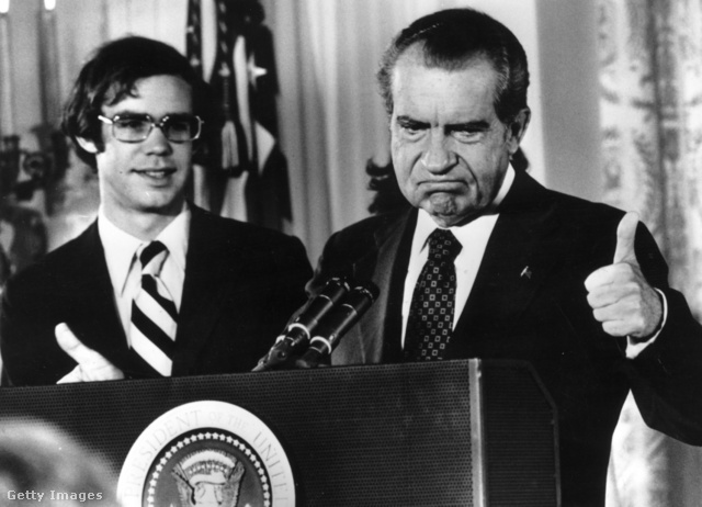 Nixon közvetlenül a lemondása után