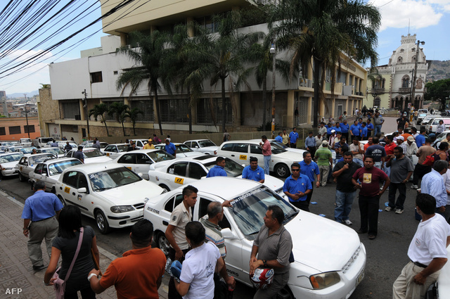 Taxisblokád Hondurasban