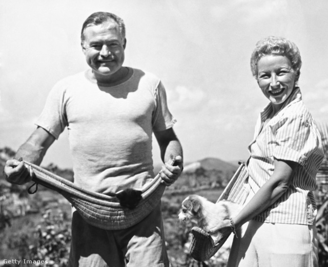 Hemingway és Mary 1946-ban Kubában