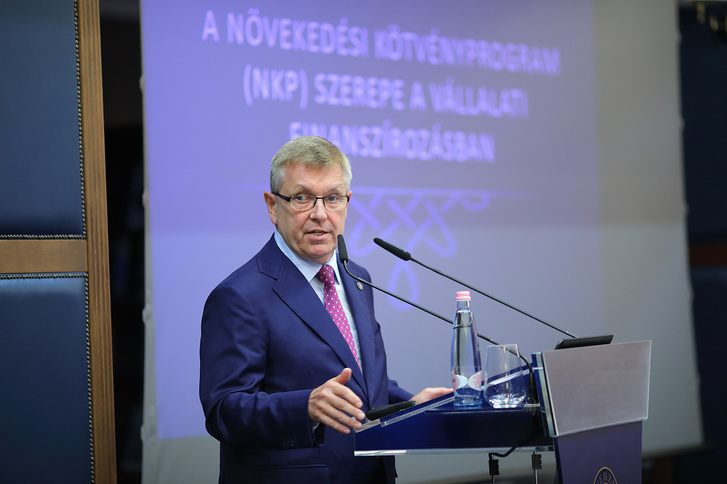 Matolcsy György bemutatja a Növekedési Kötvényprogramot a Magyar Nemzeti Bankban 2019. szeptember 17-én