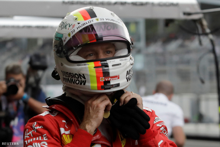 Sebastian Vettel, a Ferrari német pilótája Mexikóban 2019. október 25-én