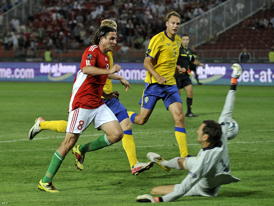 Szabics gólja 2011-ben a svédek ellen