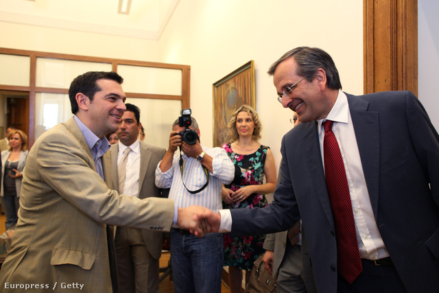 Aléxis Cíprasz és Andónisz Szamarász találkozója