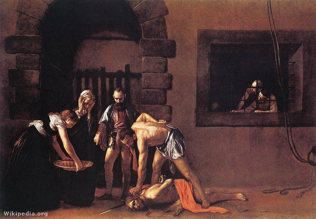 Caravaggio: Keresztelő Szent János lefejezése