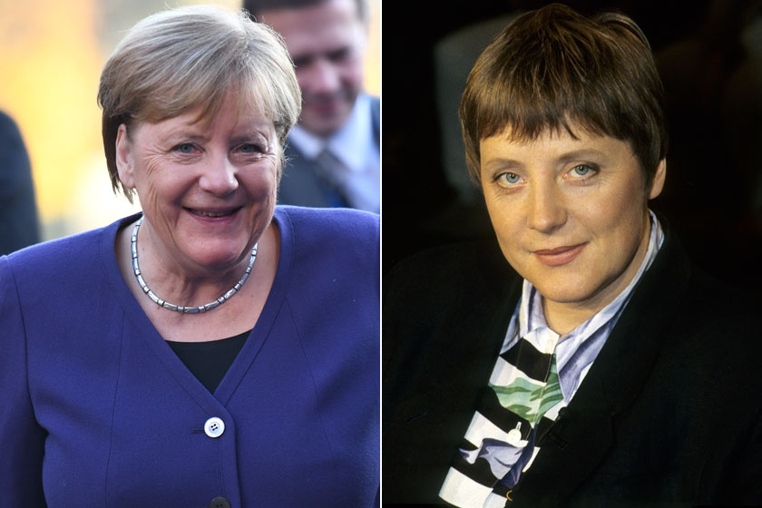 Angela Merkel 1994-ben még nagyon másképp festett, akkoriban az enyhe sminket is megengedte magának.