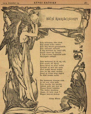 Bús karácsonyt köszönt Kállay Miklós versével a Képes Krónika (1919. december 27.)