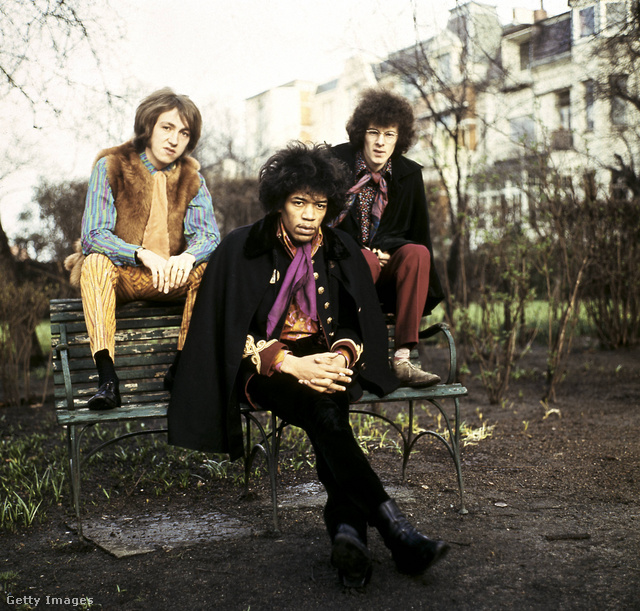 1967: Mitch Mitchell, Jimi Hendrix, Noel Redding, azaz a Jimi Hendrix Experience