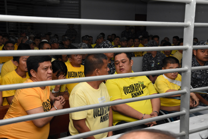 Az Ampatuan-klán tagjai a bíróságon 2019. december 19-én