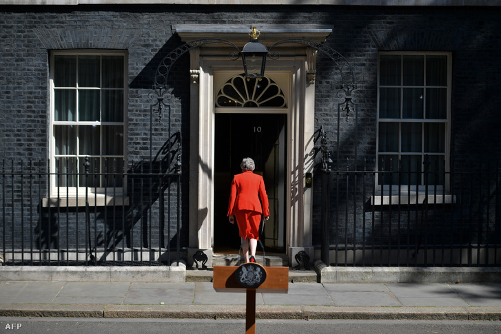 Theresa May brit kormányfő 2019. május 24-én jelentette be lemondását